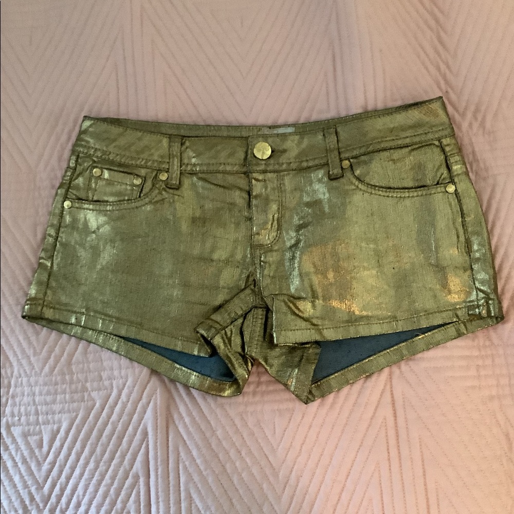 Arden B Gold Shorts